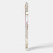 Verticale pastel strepen met kantstructuren Case-Mate iPhone case (Achterkant / Links)