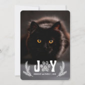 Verticale pennen en foto's met snoerklep feestdagenkaart (Voorkant)