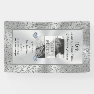 Verticale persoonlijke fotobanner, elke gelegenhei spandoek