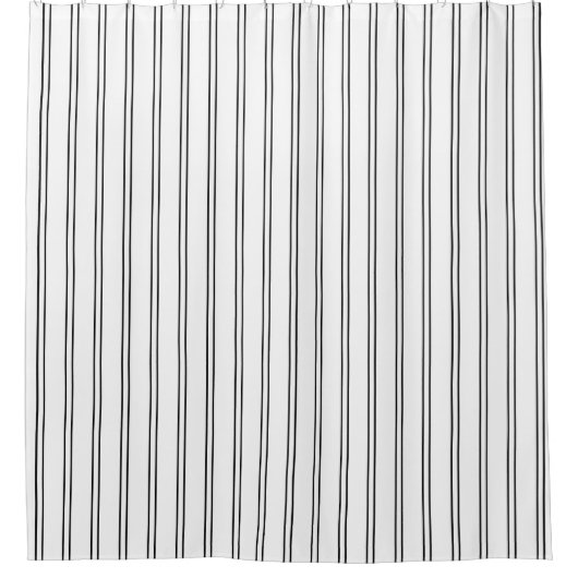 Verticale pinstripes douchegordijn (Voorkant)