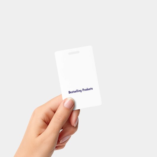 Verticale Plastic Badge (Handheld)