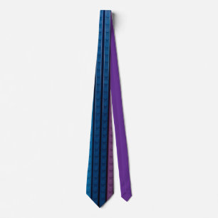 Verticale plastic bakstenen Blauw-Paars Stropdas