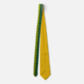 Verticale plastic bakstenen Geel-groen Stropdas (Achterkant)