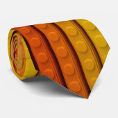 Verticale plastic bakstenen Oranje Stropdas (Opgerold)