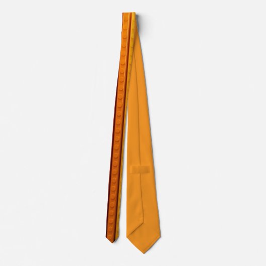 Verticale plastic bakstenen Oranje Stropdas (Achterkant)