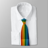 Verticale plastic regenboogstenen stropdas (Gebonden)