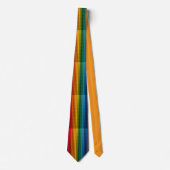 Verticale plastic regenboogstenen stropdas (Voorkant)