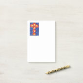 Verticale post-it-notities voor kruisbewegingen post-it® notes (Op bureau)