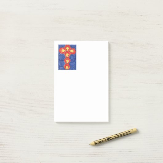 Verticale post-it-notities voor kruisbewegingen post-it® notes (Op bureau)