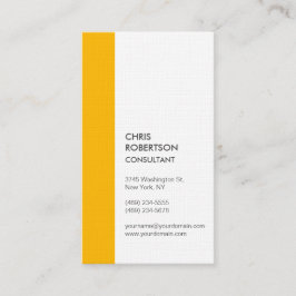 Verticale Premium Linen minimalistisch Modern Visitekaartje