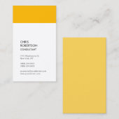 Verticale Premium Silk Minimalist Modern Visitekaartje (Voorkant / Achterkant)