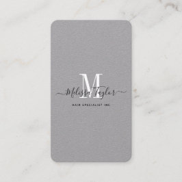 Verticale Professional Premium Gray Handtekening F Visitekaartje