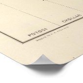 Verticale projectie in lengterichting i Comstock L Poster (Hoek)