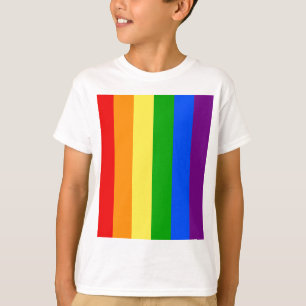 "VERTICALE RAINBOW STRIPES" T-SHIRT
