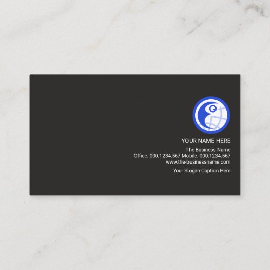 Verticale Red Column Stripe Manpower Consultant Visitekaartje (Achterkant)