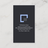 Verticale Red Re-Bar Lines Structurele Engineer Visitekaartje (Achterkant)