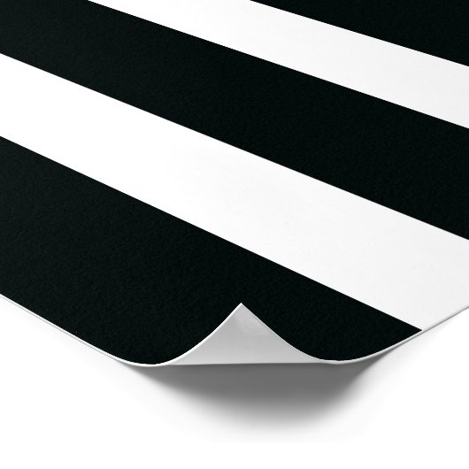 Verticale reflecties op kunst zwart en wit poster (Hoek)