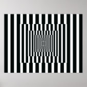 Verticale reflecties op kunst zwart en wit poster (Voorkant)