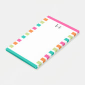 verticale regenboog strepen, kleurrijke retro-mult post-it® notes (Schuin)