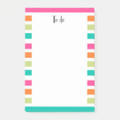 verticale regenboog strepen, kleurrijke retro-mult post-it® notes (Voorkant)