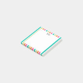 verticale regenboog strepen, kleurrijke retro-mult post-it® notes (Schuin)