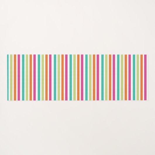 verticale regenboog strepen, kleurrijke retro-mult yogamat (Achterkant (horizontaal))