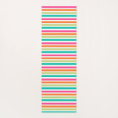 verticale regenboog strepen, kleurrijke retro-mult yogamat (Achterkant)