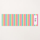 verticale regenboog strepen, kleurrijke retro-mult yogamat (Voorkant (horizontaal))