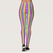 Verticale regenboogstreep All-Over-Print Leggings (Achterkant)