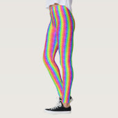 Verticale regenboogstreep All-Over-Print Leggings (Links)