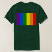 Verticale regenboogstrepen t-shirt (Design voorkant)