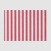 Verticale Rode en Witte Candy Cane Strepen Kerstmi Tissuepapier (Voorkant)