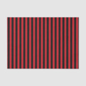 Verticale rode en zwarte strepen tissuepapier (Voorkant)