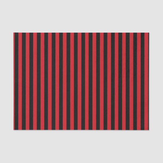 Verticale rode en zwarte strepen tissuepapier (Voorkant)