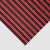 Verticale rode en zwarte strepen tissuepapier (Detail)