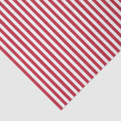 Verticale rode & witte Candy Cane Stripes Kerstmis Tissuepapier (Detail)
