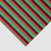 Verticale rode, zwarte en groene strepen tissuepapier (Detail)