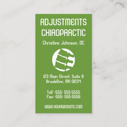 Verticale röntgenfoto's Visitekaartjes (Voorkant)