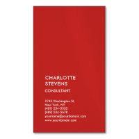 Verticale Rood Trendy Minimalist Eenvoudig legant