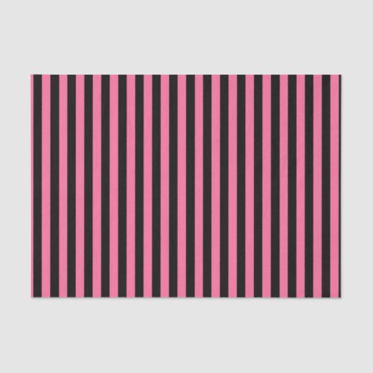 Verticale roze en zwarte strepen tissuepapier (Voorkant)