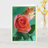 "Verticale Rozen" Kaart (Gele Bloem)