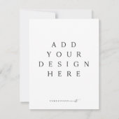 Verticale RSVP-kaarten/-behuizingen Kaart (Achterkant)