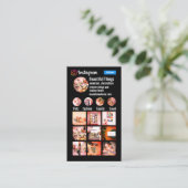 Verticale rug persoonlijke professionele instag ti visitekaartje (Staand voorkant)