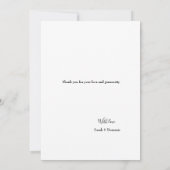 Verticale rustieke bruiloft foto collage dank u kaart (Achterkant)