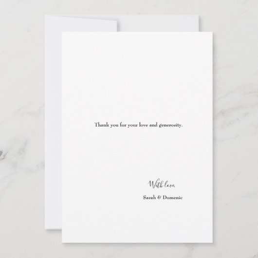 Verticale rustieke bruiloft foto collage dank u kaart (Achterkant)