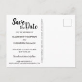 Verticale Save the Date Multi Foto Collage Aangepa Aankondigingskaart (Achterkant)