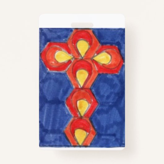 Verticale schuifbalk voor kruisbewegingen badge (Voorkant)