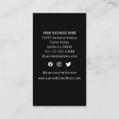 Verticale sociale media Professional Business Logo Klantenkaartje (Achterkant)