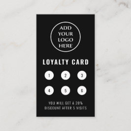 Verticale sociale media Professional Business Logo Klantenkaartje