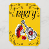 Verticale Spaanse Souvenirs Corners Party Kaart (Voorkant / Achterkant)